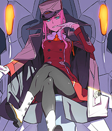 Zero Two: Ikoninė DARLING in the FRANXX Heroja